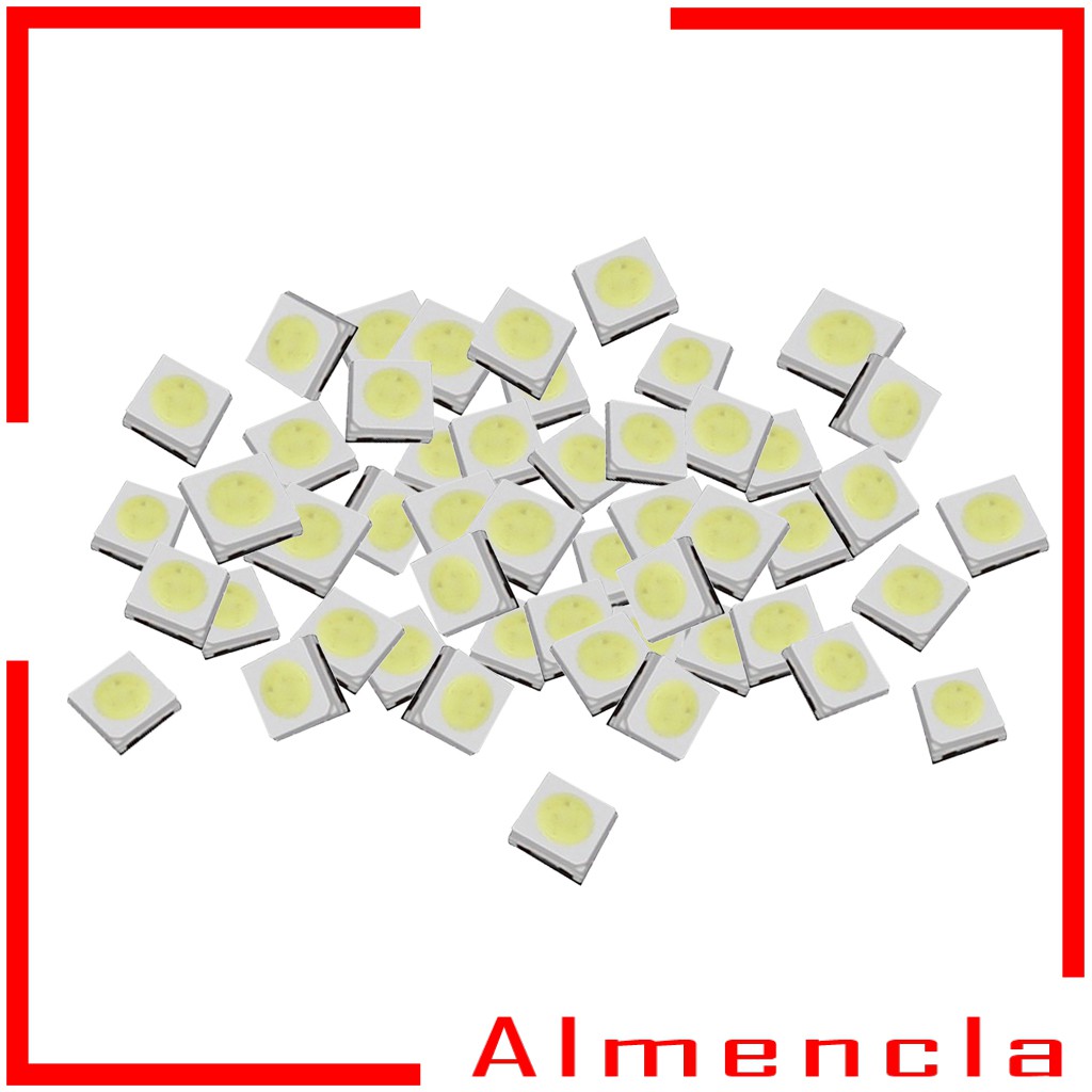 [ALMENCLA] ชิปไฟ LED COB 3535 1W 3V สีขาว 50 ชิ้น