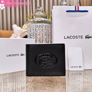 Lacoste Mens Classic Leather Wallet  ของแท้ ราคาถูก