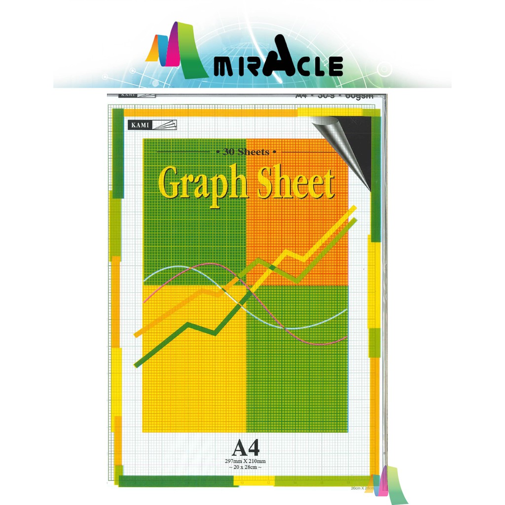 GRAPH PAPER A4 60G 30 แผ่น (GRAPH 1 ด้าน) KERTAS GRAF