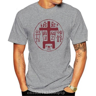 เสื้อยืดผ้าฝ้ายพิมพ์ลายแฟชั่น ใหม่ Orthodox สัญลักษณ์กางเขน สําหรับผู้ชาย &amp;#39; s เสื้อยืดคอกลม แขนสั้น ผ้าฝ้าย สไตล์คลา