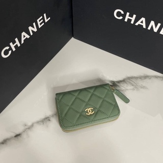 กระเป๋าสตางค์ CHANEL ZIPPY  MINI WALLET  CAVEAR 💛หนังแท้