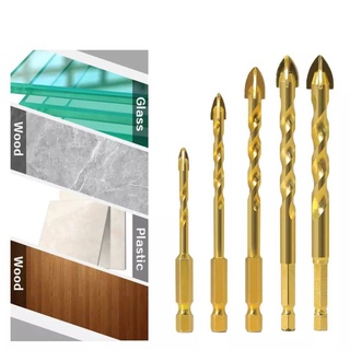 DH4 ดอกสว่านอเนกประสงค์ ดอกเจาะ กระเบื้อง กระจก หินแข็ง ขนาด 5,6,8,10,12mm สินค้าพร้อมส่ง