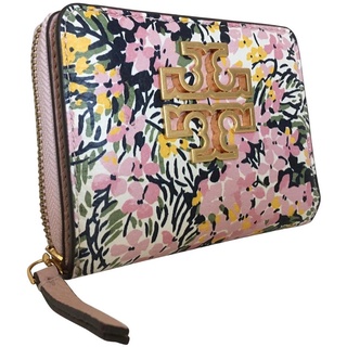 Tory Burch Britten mini wallet ลายดอกไม้