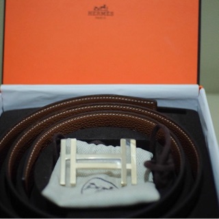 New Hermes belt balck-gold ไซส์ 95 / 32 mm Stamp X