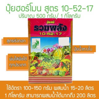 10-52-17 สูตรเร่งดอก ปุ๋ยฮอร์โมน ปุ๋ยน้ำ ปุ๋ยทางใบ พลังชาวนา