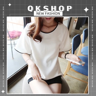 QKshop เสื้อยืดโทนสีมินิมอลมีไลฟ์สไตล์สุดเรียบๆสุดน่ารัก ผ้านิ่มสวมใส่สบายใส่ได้ทุกโอกาส 🌼👍🏻🛍️