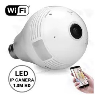 SALEup Bulb Light Wireless IP Camera หลอดไฟกล้องวงจรปิดไร้สาย 1.3 Megapixels 360-Degree