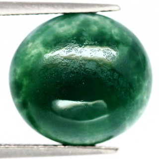 คาลซิโดนีสีเขียว (Green Chalcedony) 6.36 กะรัต (14526)