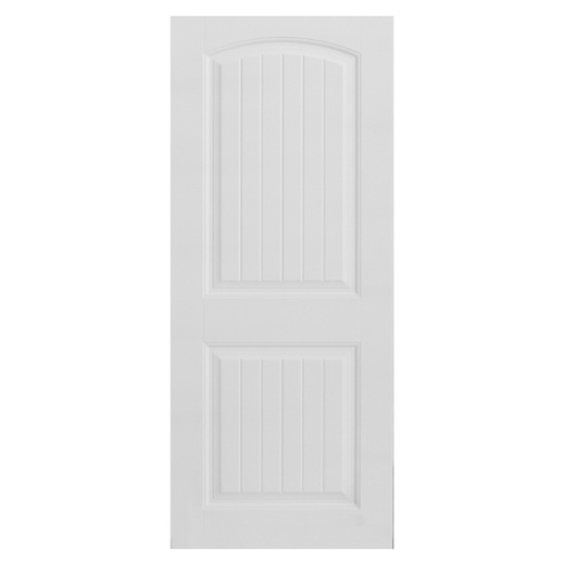 ประตู HDF บานทึบ 2ฟักทำร่อง HDF-S04 80x200ซม. สีขาว HOLZTUR