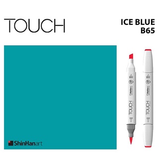 TOUCH TWIN BRUSH MARKER B65 (ICE BLUE) / มาร์คเกอร์หัวพู่กัน-หัวตัดขนาดกลาง รหัส B65 (ICE BLUE)