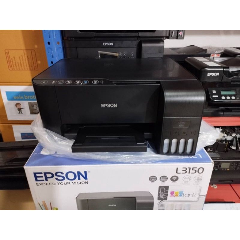 Epson L3150 wifi ปริ้นเตอร์มือสอง พร้อมใช้งาน ผ่านการตรวจเช็คจากช่างอย่างละเอียด มีประกันจากทางร้าน 