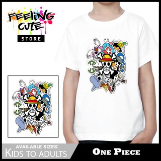 เสื้อเชิ้ต One Piece เสื้ออะนิเมะเด็กถึงผู้ใหญ่ Unisex @Cg