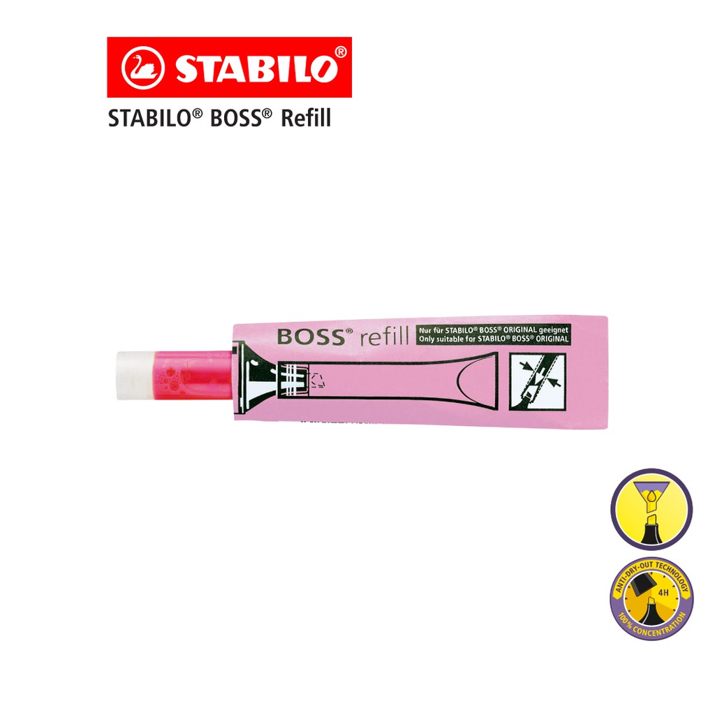 [Official Store] STABILO หมึกเติมปากกาไฮไลท์ หมึกเติมปากกาเน้นข้อความ ไส้ปากกาเน้นข้อความ - Pink 1 ชิ้น