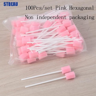 [STBEAU1] 100 ชิ้นฟองน้ําดูแลช่องปากแบบใช้แล้วทิ้งทําความสะอ…