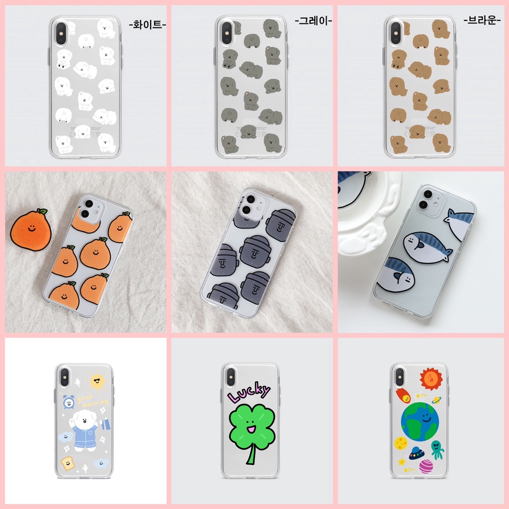 🇰🇷 【Korean Phone Case】 Jelly Cute Case Collection Premium Protective Compatible for iPhone 14 13 Pro Max Mini Galaxy s22 Made in Korea keskes