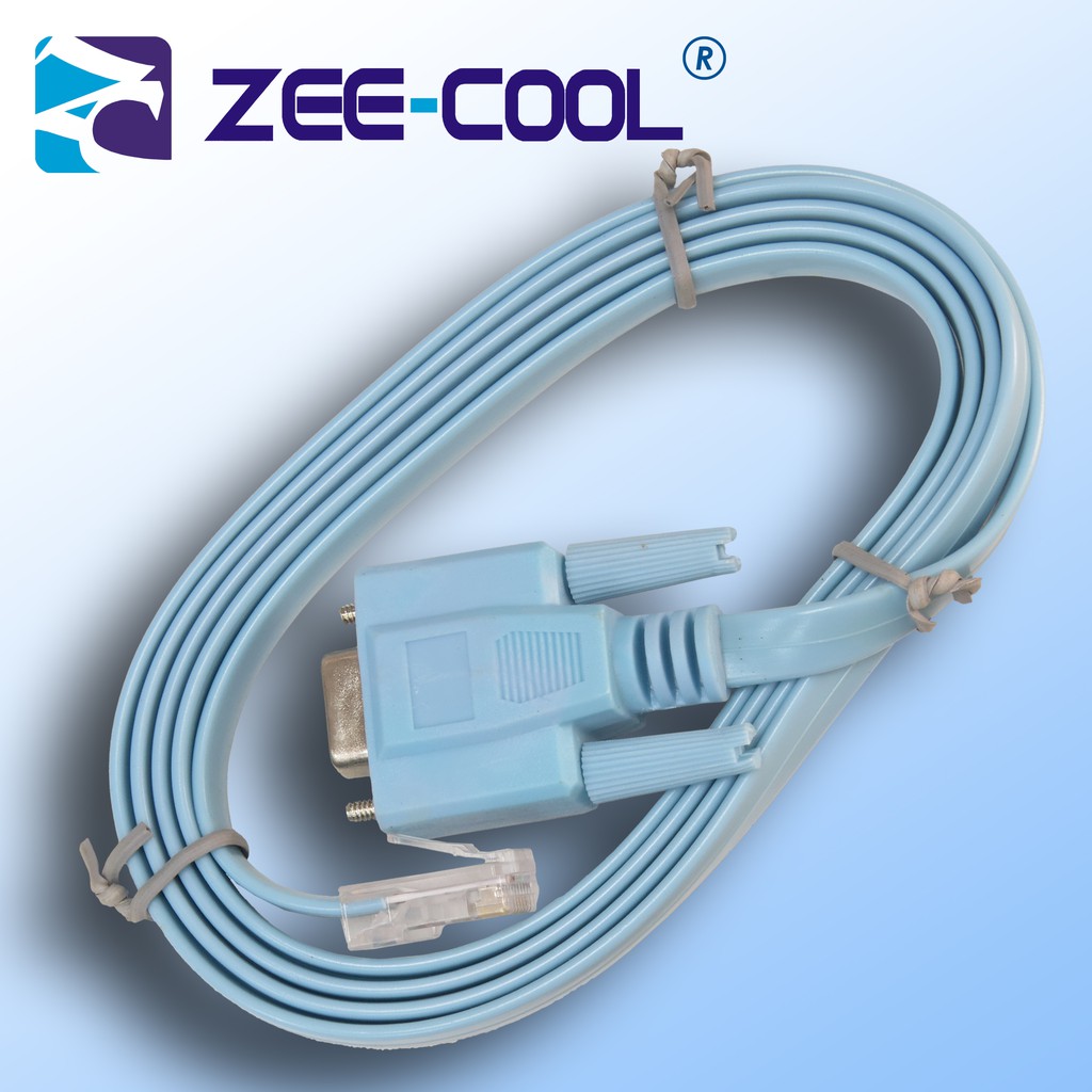 RJ45 Ethernet to RS232 / DB9 COM Port Serial Female Cable