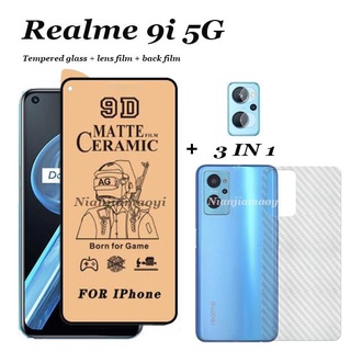 (3in1) ฟิล์มกระจกนิรภัยเซรามิก สําหรับ realme 9i 9pro realme 8i 8 8Pro 8 5G 8S 5G GT 2 2pro