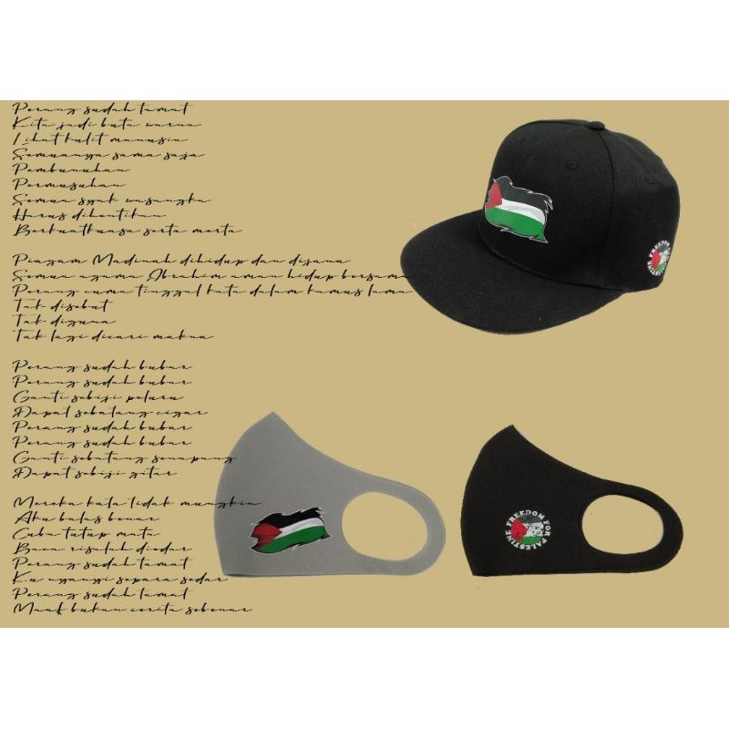 หมวก Gaza ฟรี snapback & หน้ากาก