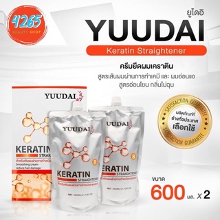 Yuudai ยูไดอิ ครีมยืดผมตรง สูตรเคราติน ปริมาณ600มล.x2