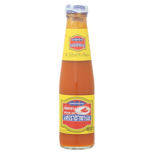 🔥HOT🔥 ศรีราชาพานิช ซอสพริกแดง เผ็ดกลาง 250กรัม Sriracha Panich Spicy Red Chilli Sauce 250g