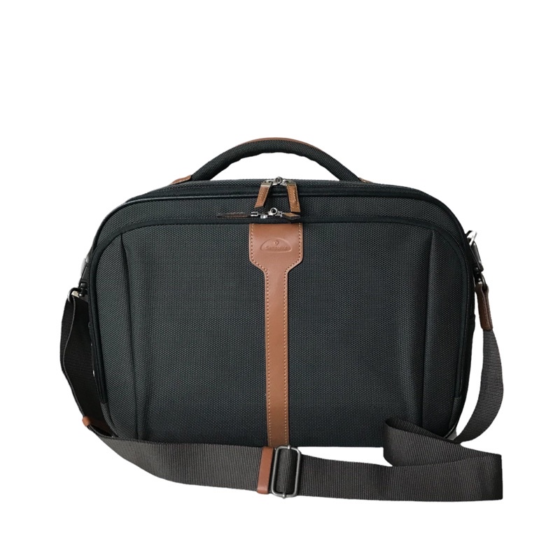 Samsonite 🚅 กระเป๋าเดินทางสีเทาดำ กระเป๋ามือสอง