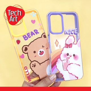 เคส I7+ / i11 เคสมือถือประกบ 2ชิ้น นิ่มใส TPU พิมพ์ลายการ์ตูน น่ารักๆ สีสันสดใส