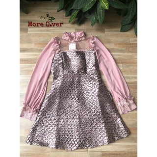 dress ชมพู ชุดสีชมพู ชุดน่ารัก เดรสสั้น
