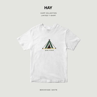 เสื้อยืดผ้าฝ้ายHAY / camping เสื้อยืด