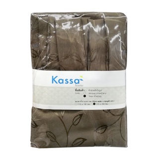 Chaixing Home  ม่านหูกระเช้า ประตู KASSA HOME รุ่น Pollen ขนาด 110 x 200 ซม. สีน้ำตาล