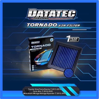 กรองอากาศผ้า Datatec Tornado รุ่น Toyota Vios/Yaris/Sienta ปี 2013-2018, Yaris Ativ ปี 2018-2020, Mitsubishi Mirage/Attr