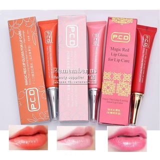 【พร้อมส่ง】ลิปกลอส Pcd สีชมพู สีแดง สีส้ม 15 มล. สําหรับแต่งหน้าถาวร 5 ชิ้น