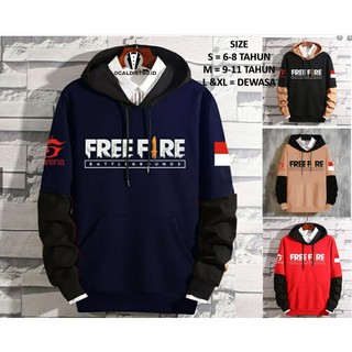 ใหม่ เสื้อกันหนาว ลาย hoddie free fire ไซส์ S.M,L,XL สําหรับผู้ชาย