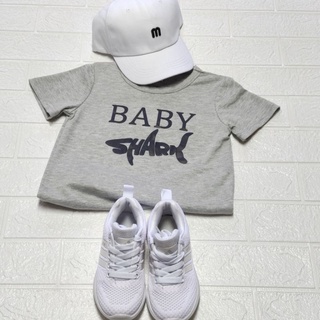 เสื้อยืดเด็กผู้ชาย baby shark รหัส 01 มี 3 ไซส์ให้เลือก