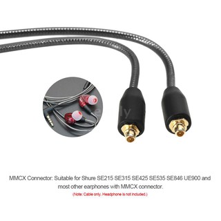 สายหูฟัง พร้อมไมโครโฟน MMCX Connector สำหรับ Shure SE215 SE315 SE425 3.5 มม.