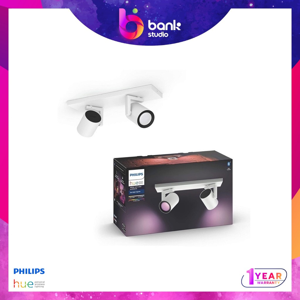 (ประกัน 1ปี) โคมไฟ Philips Hue Argenta Spotlight Gu10 with Bluetooth