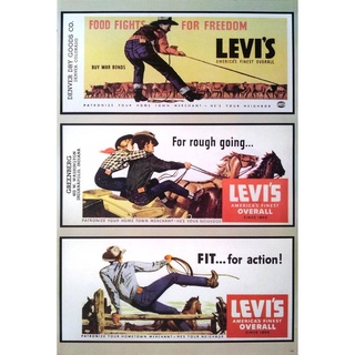 โปสเตอร์ ยีนส์ ลีวายส์ Levis โปสเตอร์ลีวายส์ โปสเตอร์ติดผนัง โปสเตอร์สวยๆ ภาพติดผนังสวยๆ poster ส่งEMSด่วนให้คะ