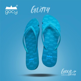 Gocy รุ่น Glitty Blue รองเท้าแตะยางธรรมชาติ