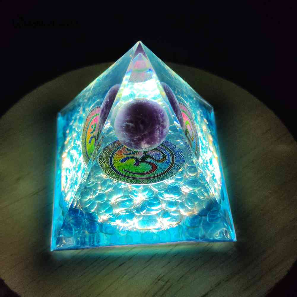 [Hightechworld.th] เครื่องกําเนิดไฟฟ้า หินคริสตัล พีระมิด ออร์โกไนท์ธรรมชาติ