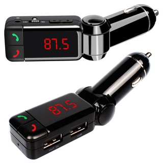 2USB Car Charger + Bluetooth &amp; MP3 (BC-06B) Black