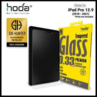 Hoda ฟิล์มกันรอยหน้าจอ สําหรับ iPad Pro 12.9 นิ้ว (รุ่นที่ 3-5) (รุ่นที่ 2018-2021) (สีบานพับ) ชิป M1 - สีใส (บาร์โค้ด: 4713381516539 )