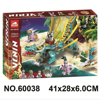 mega toys 60038 ตัวต่อจีนชุดนินจาโก 530 PCS