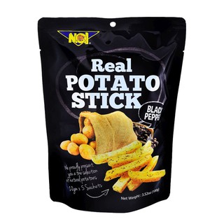 Noi Potato Stick Black Pepper 100g เอ็นโอไอ มันฝรั่งแท่งทอดกรอบ 100 กรัม