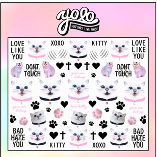 แทททูเล็บ⭐️XOXO Kitty⭐️