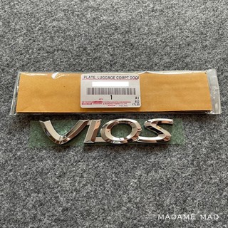 แท้ศูนย์ 💯% โลโก้ VIOS 2003-2006 ขนาด 13.8x2.5cm (ARE-75442-0D031)