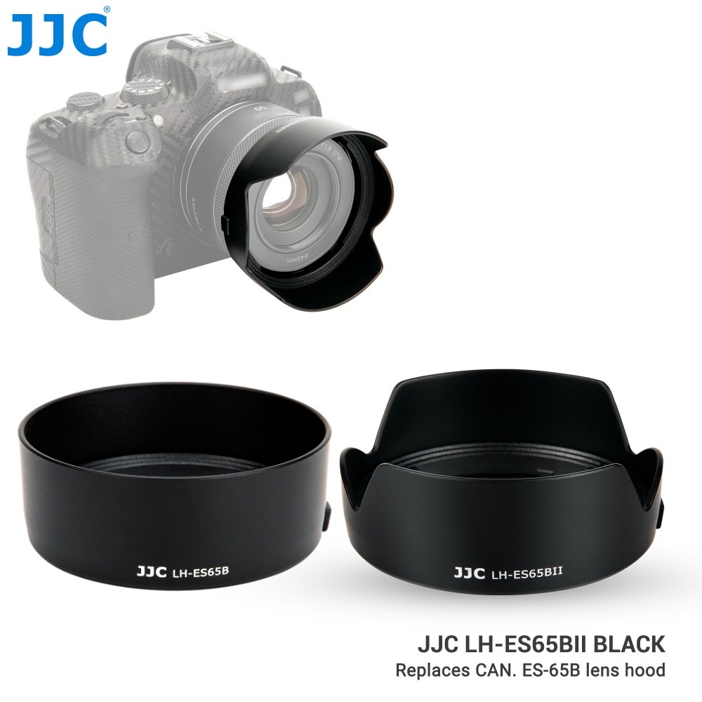 JJC LH-ES65B กล้องเลนส์เปลี่ยน ES-65B สำหรับ Canon RF 50mm F1.8 STM เลนส์ EOS R50 R10 R8 R7 R6 Mark 