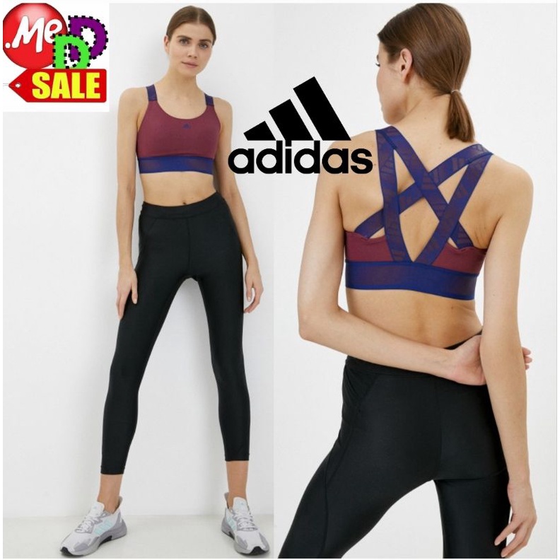 adidas Women's Don't Rest Alphaskin Padded Bra Glory Amber