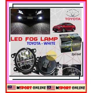 หลอดไฟตัดหมอก OEM LED สําหรับ TOYOTA VIOS 2008 2009 2010 2011 2012 2013 2014 2015 2016 2017 2018 2019 2 ชิ้น