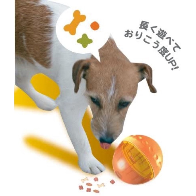 Doggyman ของเล่นสุนัขIQ ball สีเหลือง ของแท้นำเข้าจากญี่ปุ่น