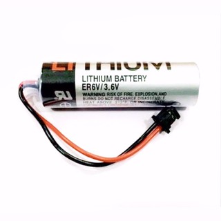 แบตเตอรี่ (Battery) ER6V TOSHIBA ถ่าน ER6V/3.6V 2000mah  แบบแจ็คดำ