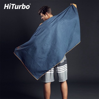 Hiturbo ผ้าขนหนูไมโครไฟเบอร์ แห้งเร็ว สําหรับอาบน้ํา ว่ายน้ํา ชายหาด ท่องเที่ยว ยิม เล่นเซิร์ฟ ดําน้ํา ตั้งแคมป์ เดินป่า ผ้าขนหนู น้ําหนักเบา และดูดซับน้ํา แห้งเร็ว